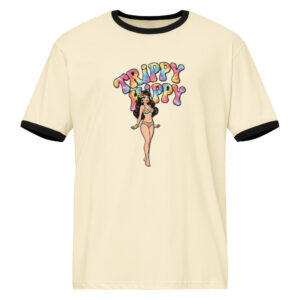 Trippy Girl ringer t-shirt