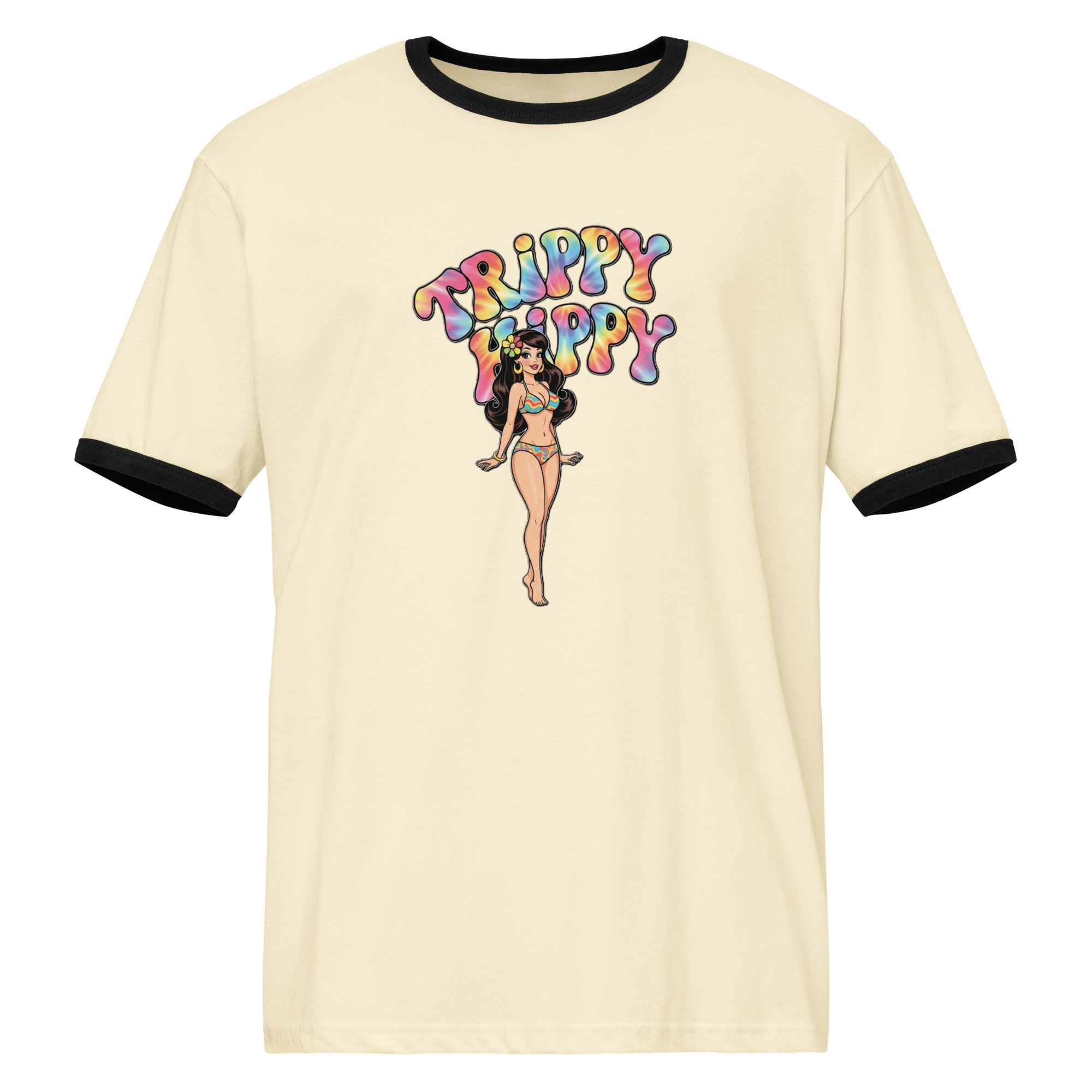 Trippy Girl ringer t-shirt